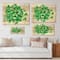 Designart - Vintagr Green Leaves of Shamrock - Traditional Print on Natural Pine Wood